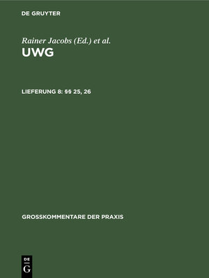 cover image of §§ 25, 26